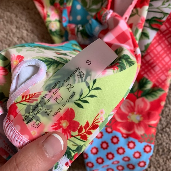 NEW Shein Allover Print Tie Side Bikini Swimsuit - Picture 10 of 10